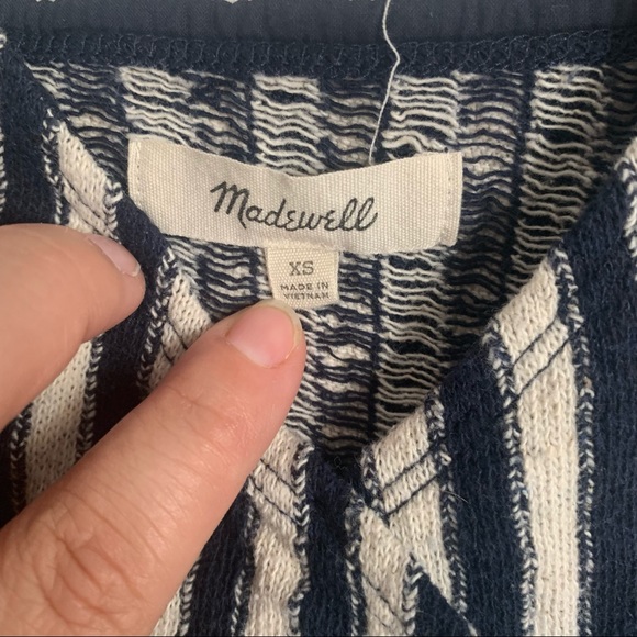 Madewell Finale tank top in stripe crop top XS G5538 - Picture 10 of 10